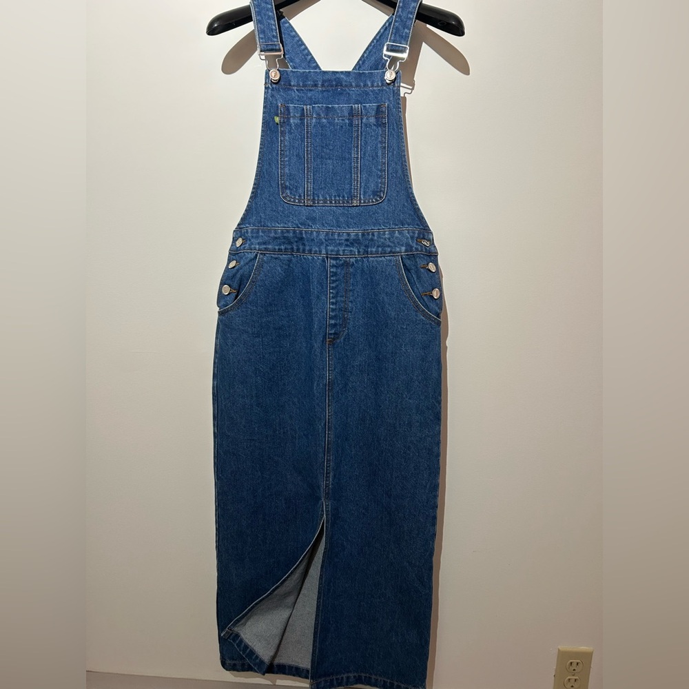 FRNCH Blue Denim Maxi Dress